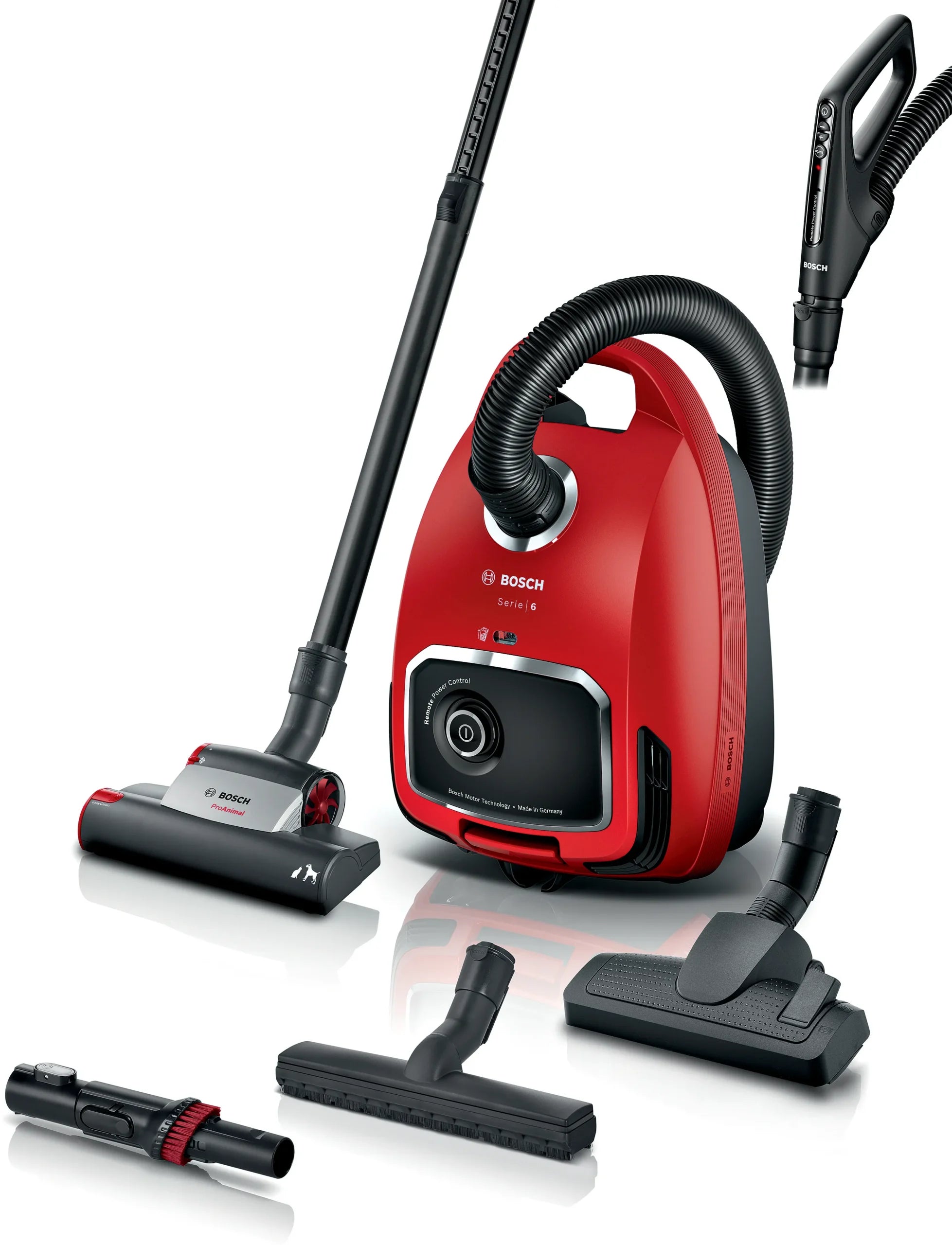Bosch Series 6 Bagged vacuum cleaner ProAnimal Red