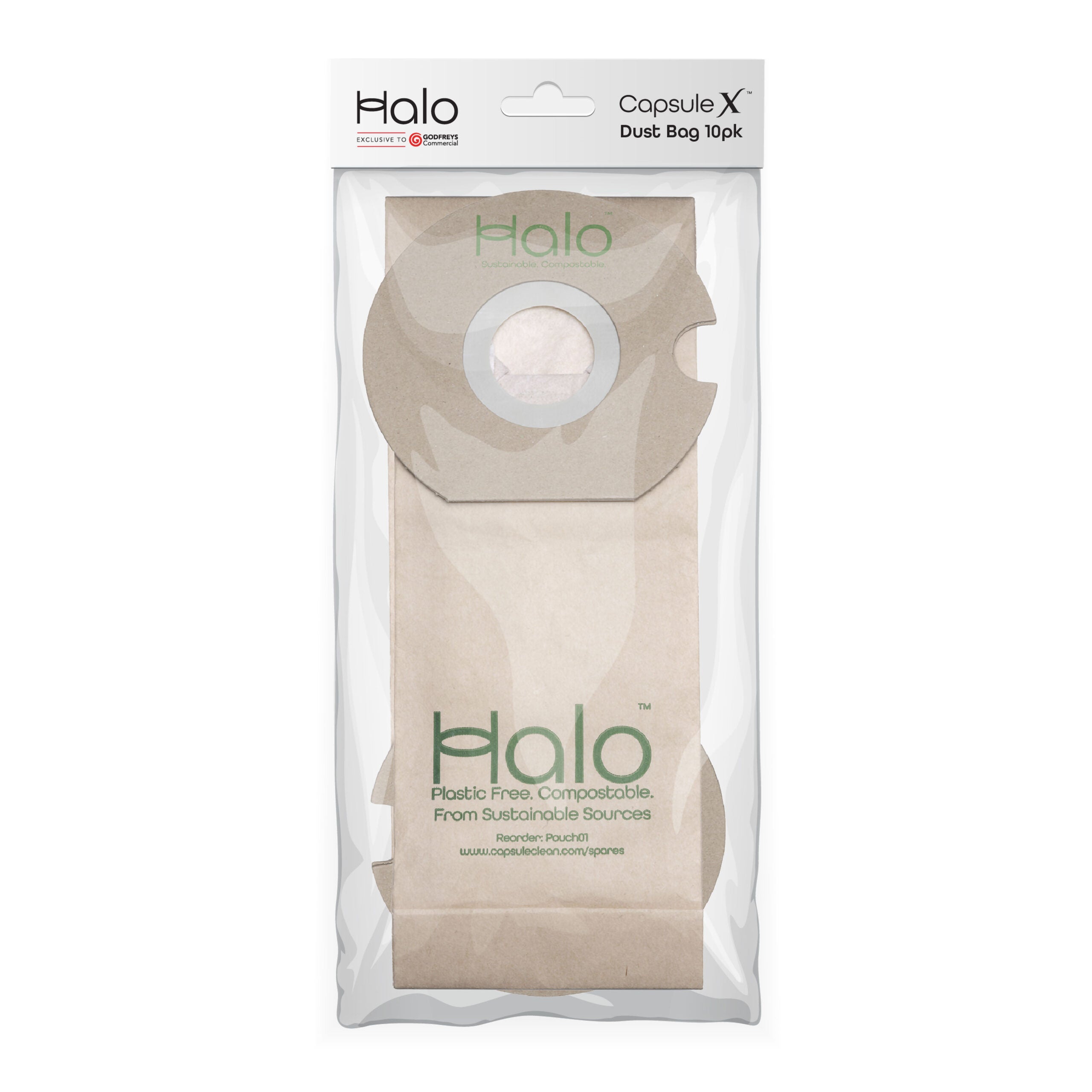 Halo Capsule X Vacuum Dust Bags 10 Pack
