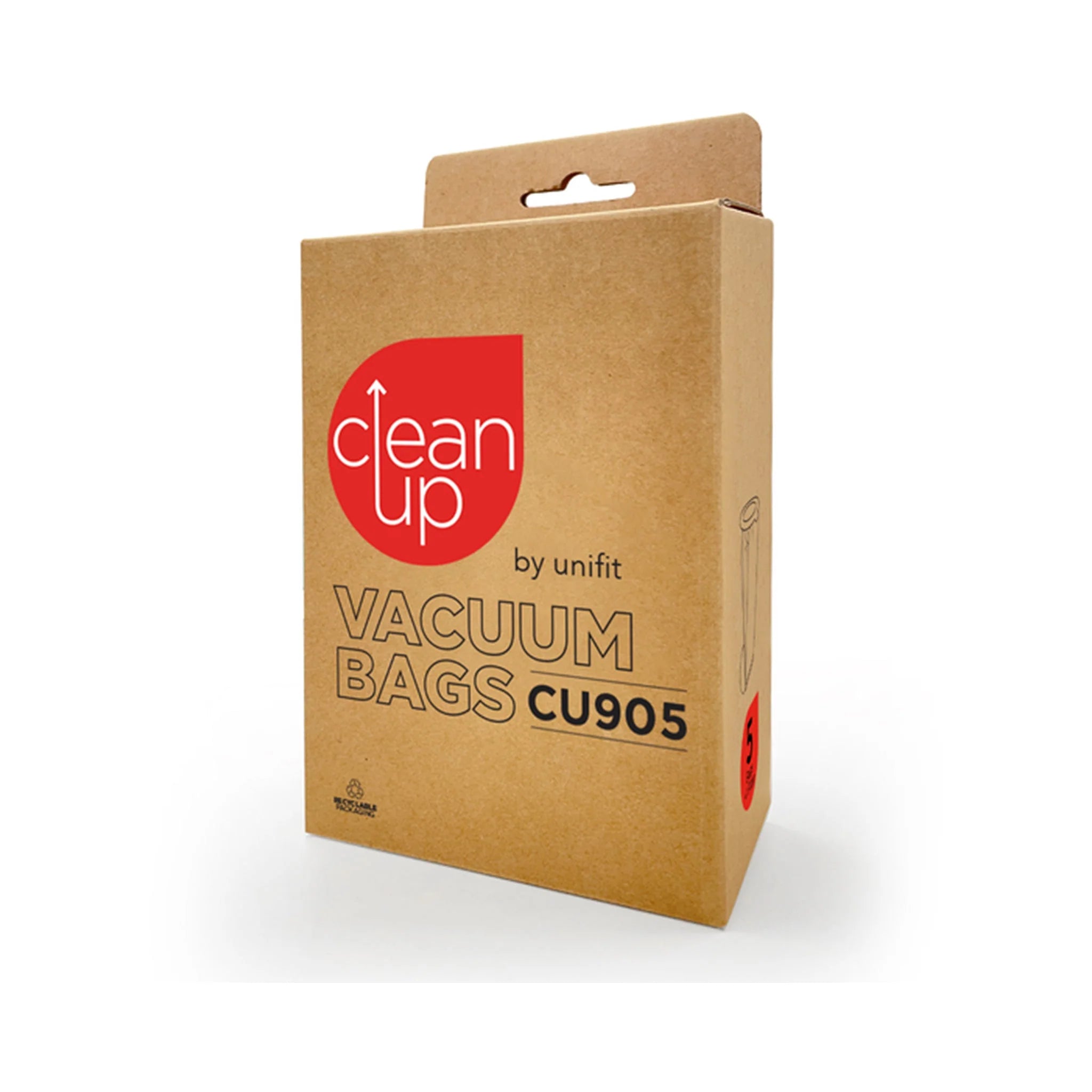Clean Up CU905 Paper Dust Bags to suit Pullman PV500, Janitor JV500, Nilfisk GD5 Backpack Vacuum Cleaners