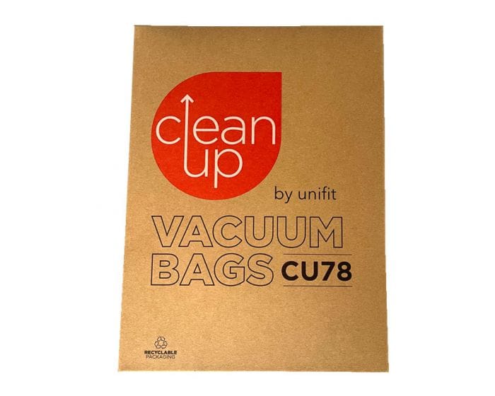 Clean Up CU78 Synthetic Vacuum Cleaner Dust Bags 5pkt To Suit Bosch