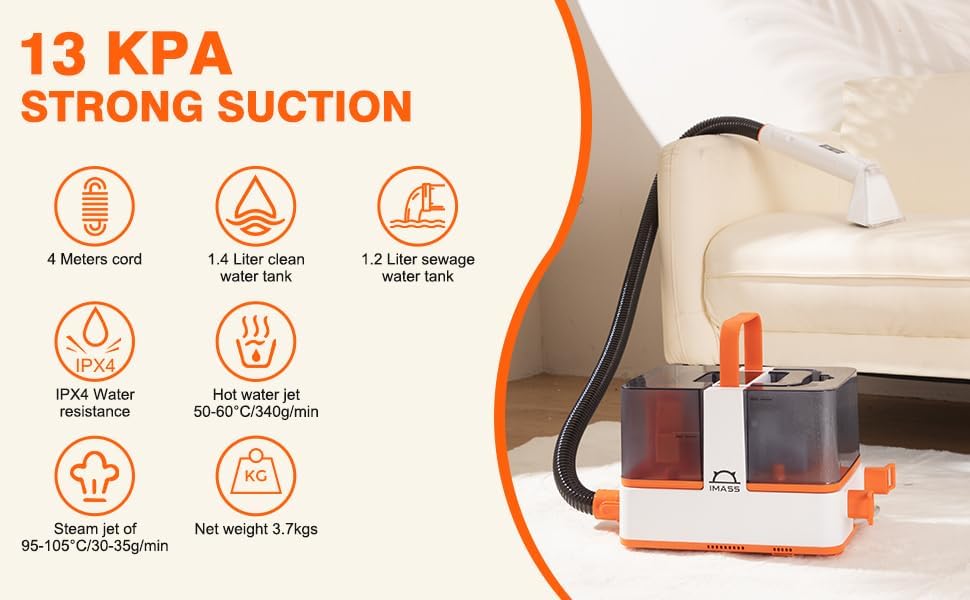 IMASS Spot Steam Vacuum Cleaner Tornado T4