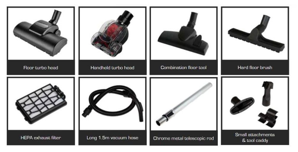 Cleanstar Allergy Pro 1800 Watt Bagged Vacuum Cleaner